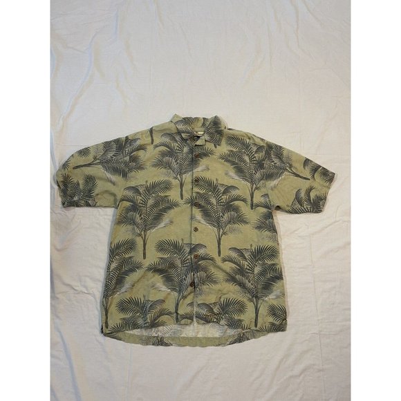 Tommy Bahama Men's Medium Silk Hawaiian Button Front Short Sleeve Shirt. - Picture 1 of 5